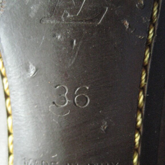 Women's LOUIS VUITTON Open Toe kitten heel slip on shoes EUR 36, US 5 - Picture 11 of 11